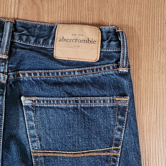 🔹️Abercrombie & Fitch Blue Dark Wash Skinny Leg Jeans Size Youth 16 - Picture 6 of 9